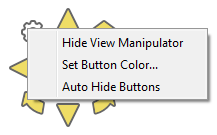 Clicking the gear tool provides a small menu of preferences for the VM.