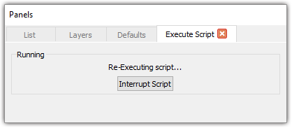 Script menu, Execute