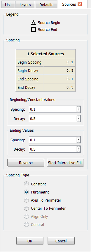 Adjust your source Spacing and Decay using the Sources panel.
