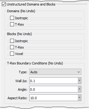 T-Rex Boundary Conditions Default Frame